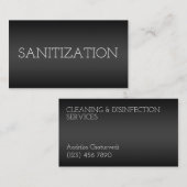 Sanitization Disinfectant Black 名刺 (正面/裏面)