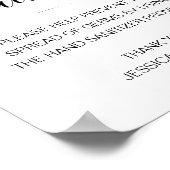 Sanitizing Station Hand Sanitizer Wedding ポスター (角)