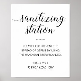 Sanitizing Station Hand Sanitizer Wedding ポスター