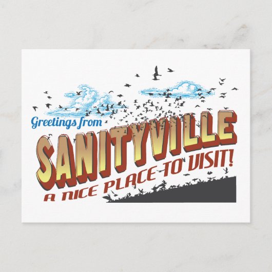 Sanityvilleさんからの挨拶 – A Nice Place to Visit ポストカード (正面)