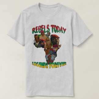 Sankara, Traoré & Lumumba Pan African map T-Shirt Tシャツ