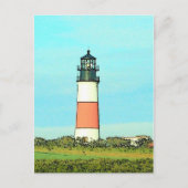 Sankatyのヘッド灯台-ヴィンテージの一見 ポストカード (正面)