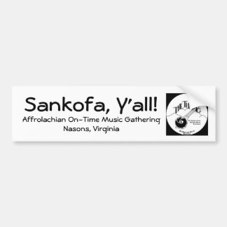 Sankofaのバンパーステッカー バンパーステッカー