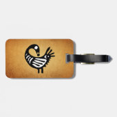 Sankofaの荷物のラベルの~の羊皮紙か白黒 ラゲッジタグ (裏面横)