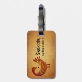 Sankofaの荷物のラベルの~の羊皮紙 ラゲッジタグ (裏面縦)