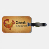 Sankofaの荷物のラベルの~の羊皮紙 ラゲッジタグ (裏面横)