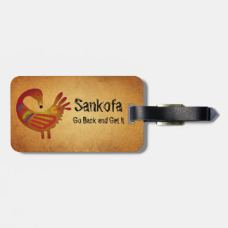 Sankofaの荷物のラベルの~の羊皮紙 ラゲッジタグ