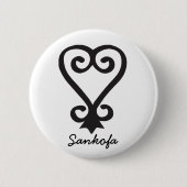 Sankofaボタン 缶バッジ (正面)