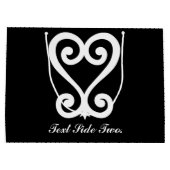 Sankofa |のリターンはそれに- Adinkraの記号を得、 ラージペーパーバッグ (裏面)