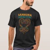 Sankofa African Heart Symbol for Black History Tシャツ (正面)