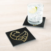 Sankofa Ascension Sankofa Bird Coasters ガラスコースター (アングル)