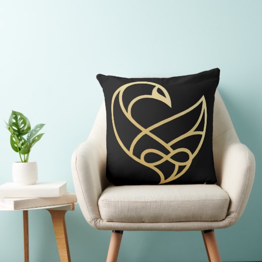 Sankofa Ascension Sankofa Bird Throw Pillow クッション (椅子)