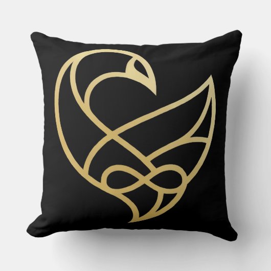 Sankofa Ascension Sankofa Bird Throw Pillow クッション (正面)