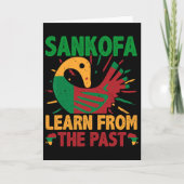 Sankofa Symbol And Adinkra Ghana For Black History カード (正面)