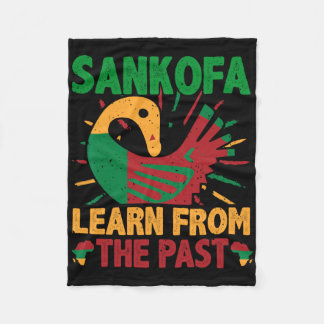 Sankofa Symbol And Adinkra Ghana For Black History フリースブランケット