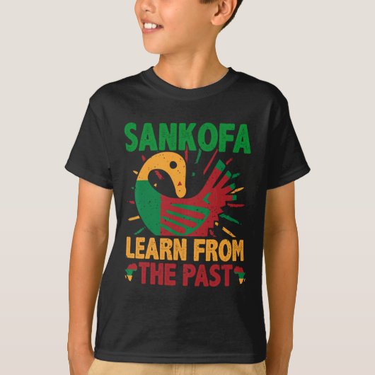 Sankofa Symbol And Adinkra Ghana For Black History Tシャツ (正面)