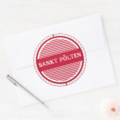 Sankt Pölten City Pride Emblem – Austrian Identity ラウンドシール (封筒)
