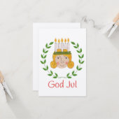 Sankta Luciaグリーティングカード（フラットカード） カード (正面/裏面インサイチュ)