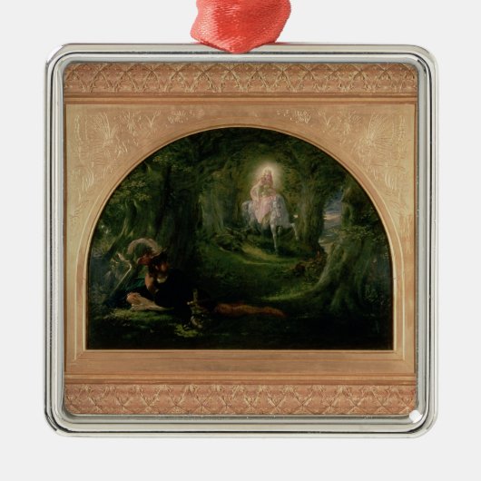 Sans Merci Laの美女の貴婦人 メタルオーナメント (正面)