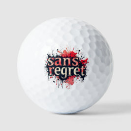 Sans Regret –都会の飛沫アートの引用 ゴルフボール