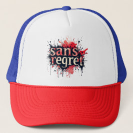 Sans Regret – 都市スプラッシュアートの引用 キャップ