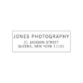 Sans Serifビジネス差出人住所 セルフインキングスタンプ (デザイン)