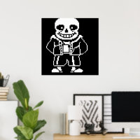 Sans Undertale ポスター | Zazzle.co.jp