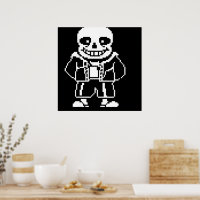 Sans Undertale ポスター | Zazzle.co.jp