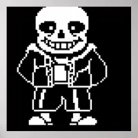 Sans Undertale ポスター | Zazzle.co.jp