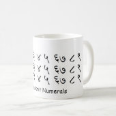 Sanskrit数字のマグ コーヒーマグカップ (正面右)