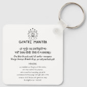 Sanskrit Gyatri Mantra キーホルダー (裏面)