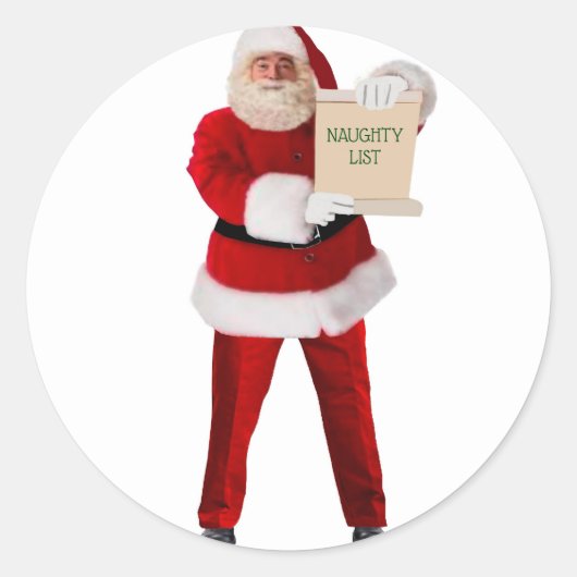 Santのリストいけなラウンド封筒用シール ラウンドシール (正面)