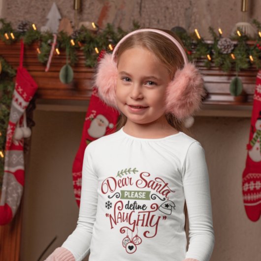 Santaおもしろい親愛はクリスマスをいけな定義 Tシャツ