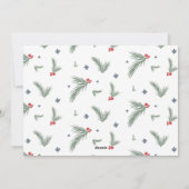 Santaおもしろい、親愛私たちはクリスマスの写真を試した シーズンカード (裏面)