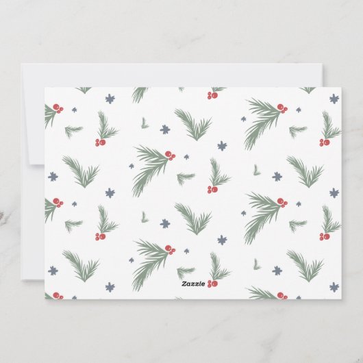 Santaおもしろい、親愛私たちはクリスマスの写真を試した シーズンカード (裏面)