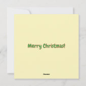 Santaお洒落とUFOクリスマスカード シーズンカード (裏面)