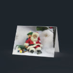 SantaがTumble Greeting Cardを取得 シーズンカード<br><div class="desc">サンタは雪の中で転げ落ちたかもしれないが、甘い少年が彼の元に救済いる。</div>