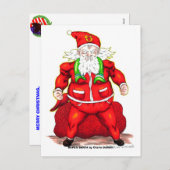 SANTAすごい by Charis Dondeli シーズンポストカード (正面/裏面)