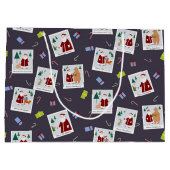 Santaとの抱き枕 ラージペーパーバッグ (裏面)