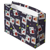 Santaとの抱き枕 ラージペーパーバッグ (裏面アングル)