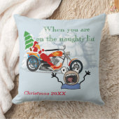 Santaのリストに入っていいけなる場合 クッション (ブランケット)