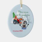 Santaのリストに入っていいけなる場合 セラミックオーナメント (右)