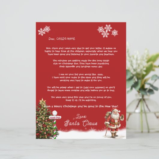 Santaの親書Your Child North Pole (スタンド正面)