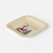 SantaのCookie ペーパープレート (傾斜あり)