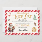 SantaのNice Certificateが2回確認 招待状 (正面)