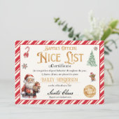 SantaのNice Certificateが2回確認 招待状 (スタンド正面)