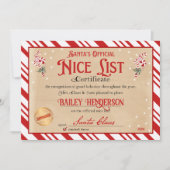 SantaのNice Certificateが2回確認 招待状 (正面)