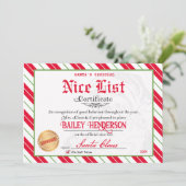 SantaのNice Certificateが2回確認 招待状 (スタンド正面)