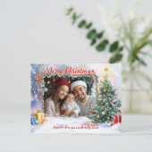 SantaのShow-Offフォトフレーム シーズンポストカード (スタンド正面)