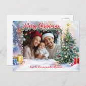 SantaのShow-Offフォトフレーム シーズンポストカード (正面/裏面)